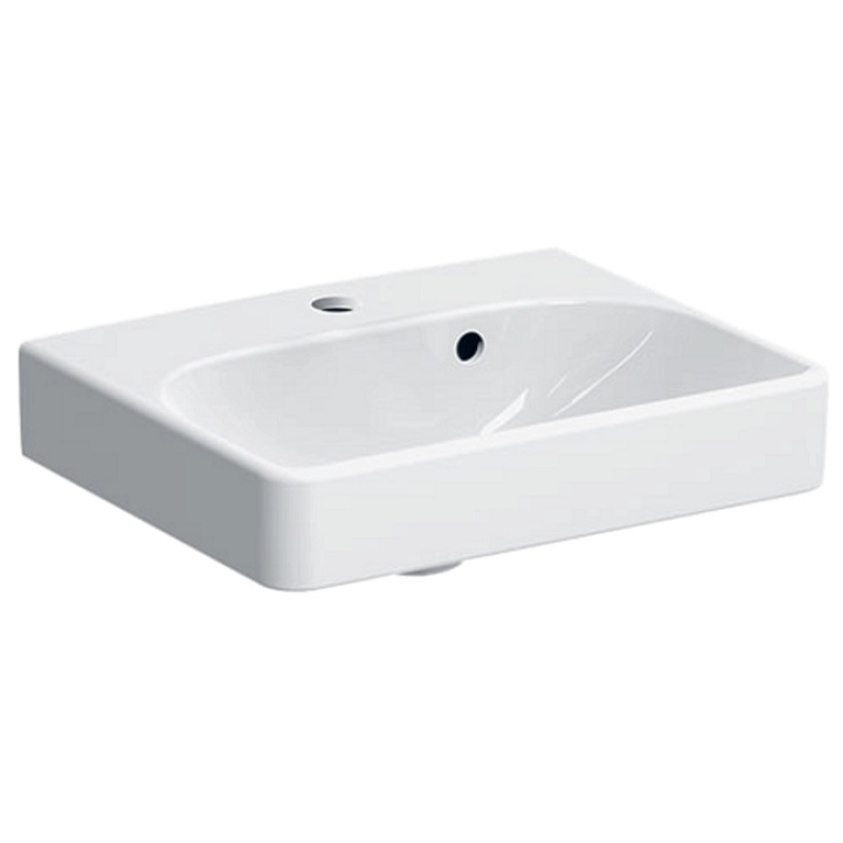 product cut out image of Geberit Smyle Square 450mmm Handrinse Washbasin - 500.222.01.1